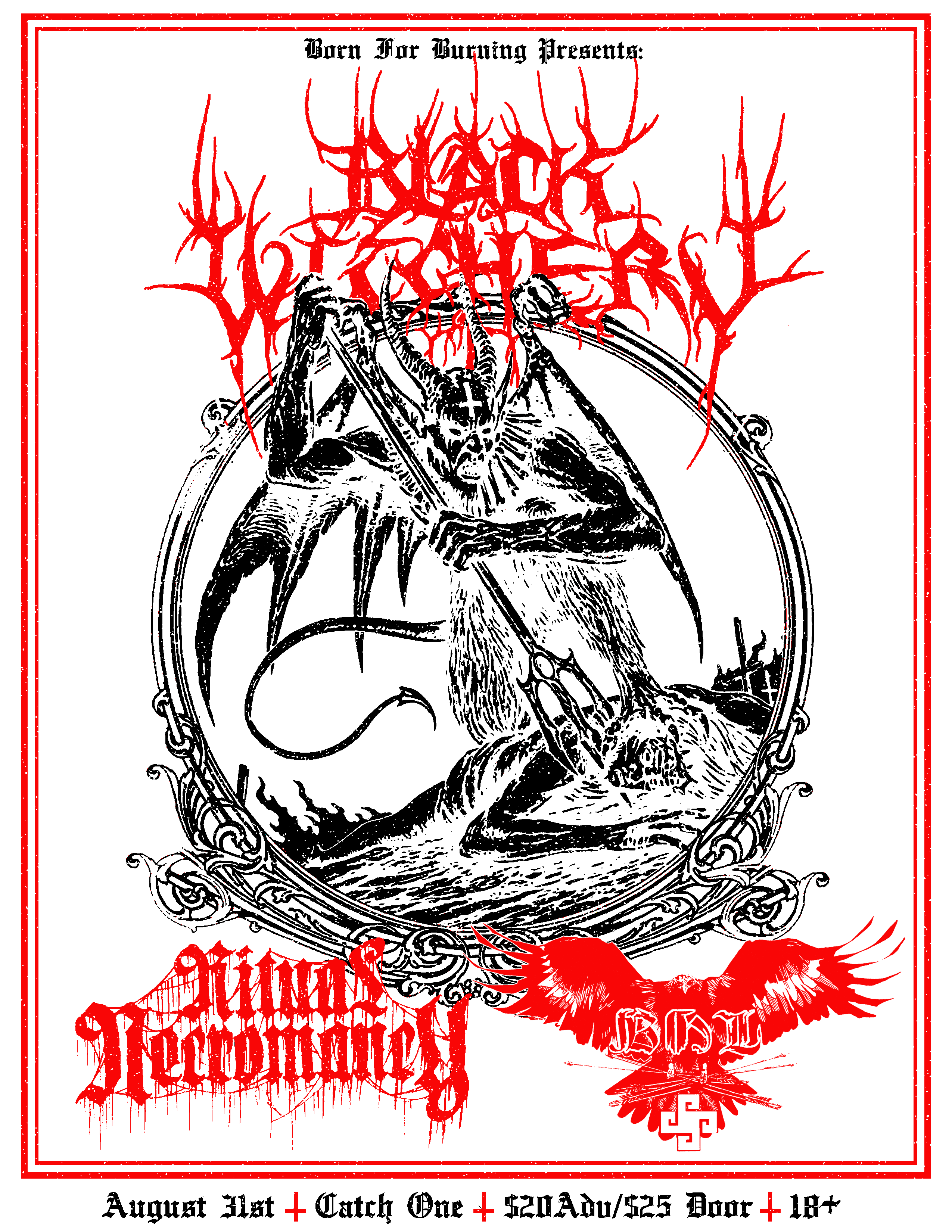 Black Witchery, Ritual Necromancy, Blue Hummingbird on the Left