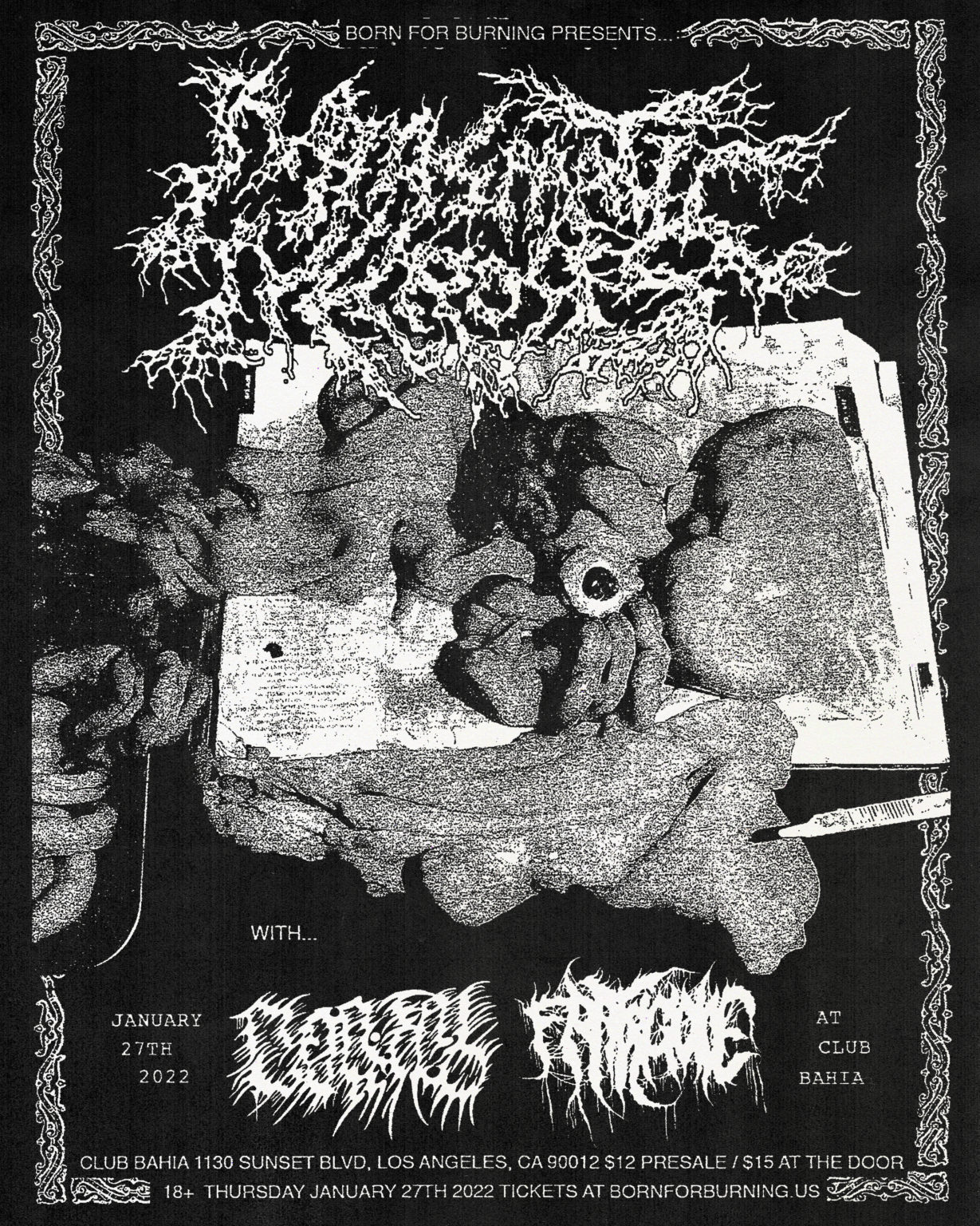 Miasmatic Necrosis, Mortal Wound, Fratricide – Born For Burning