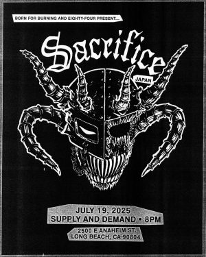 Sacrifice (Japan) with Crematory Stench and The Dark