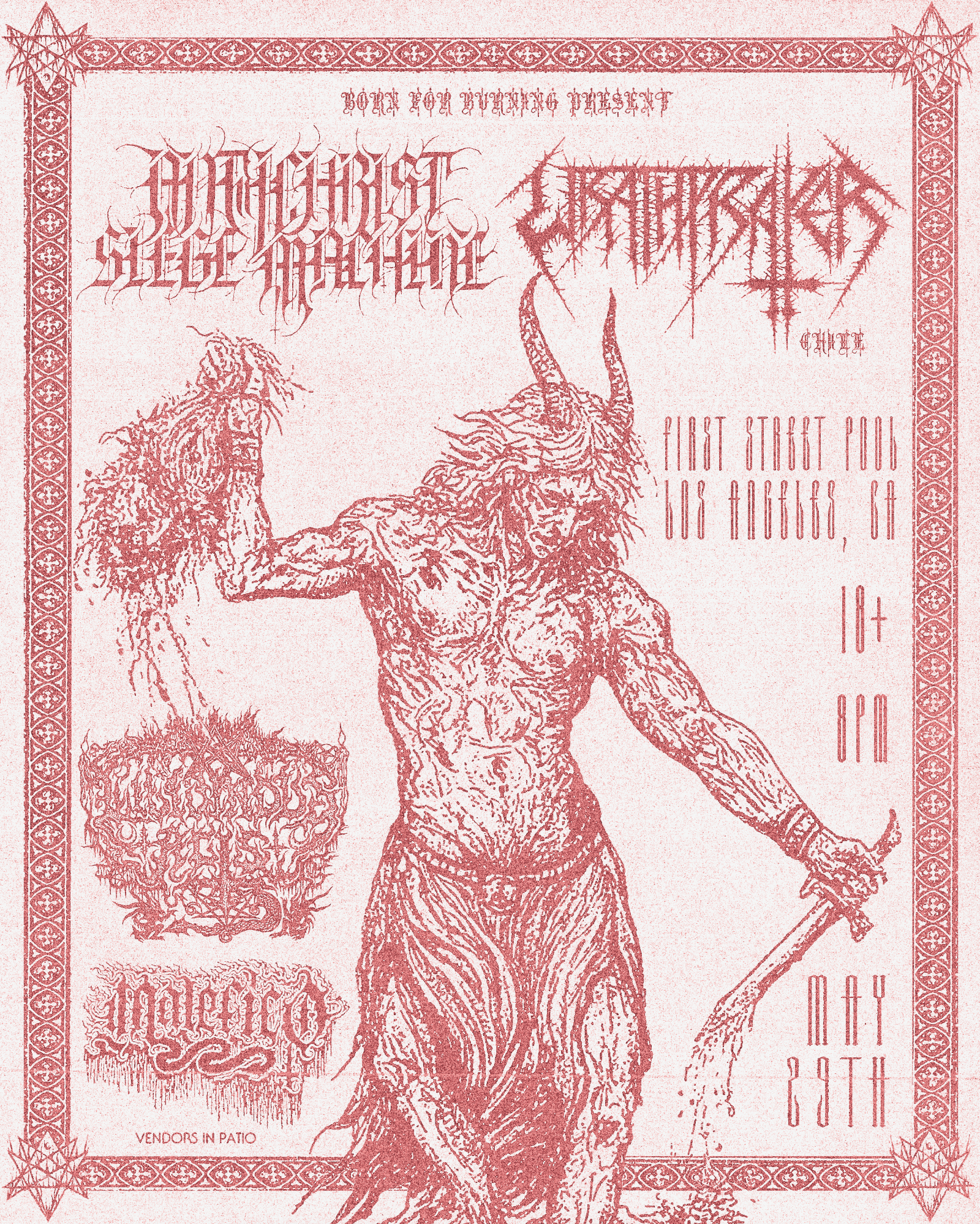 Antichrist Siege Machine, Wrathprayer, Libidinous Acts, Malefico